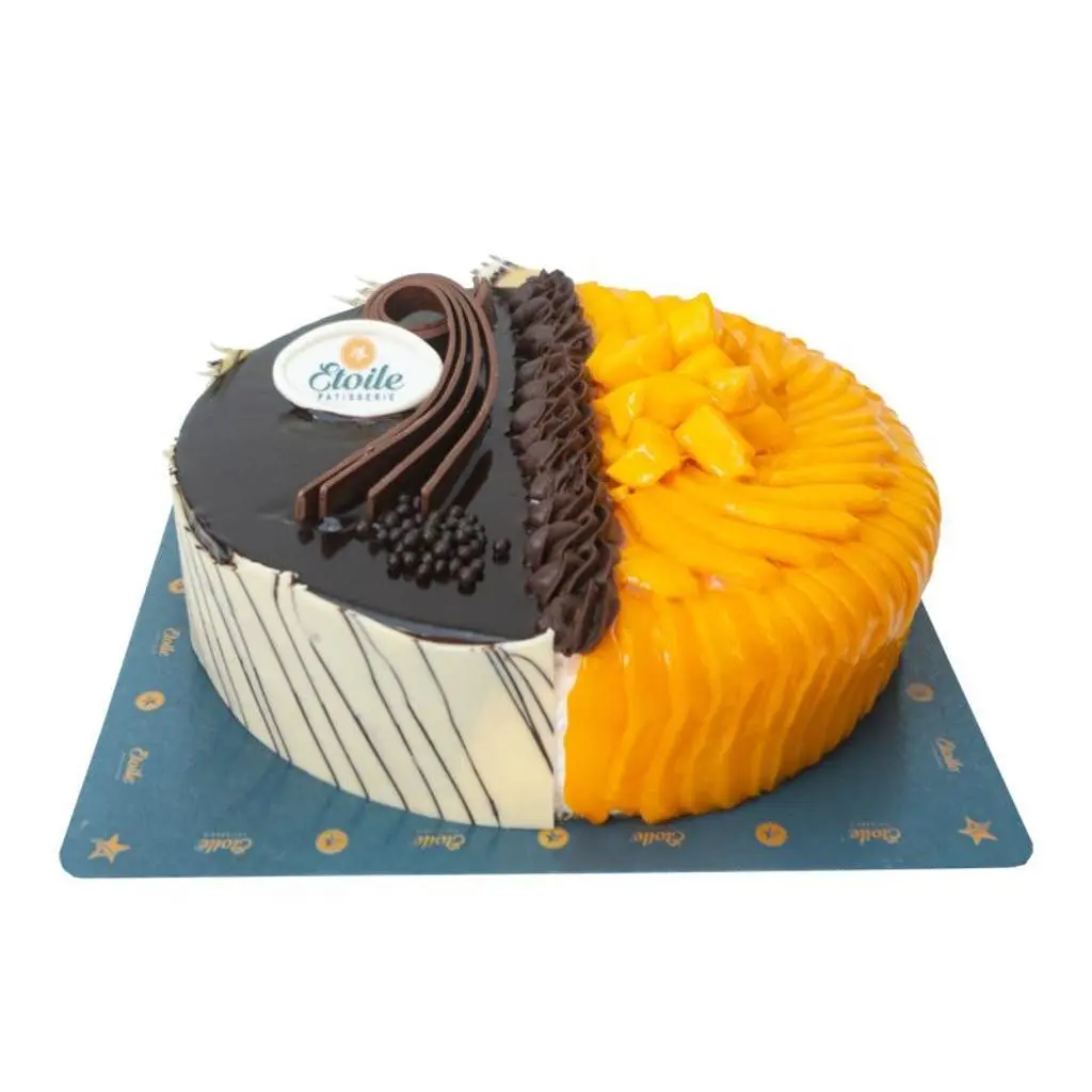 Mango & Chocolate Duet Cake