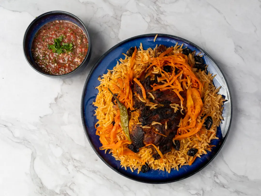 دجاج بخاري اوزبكي نص حبة