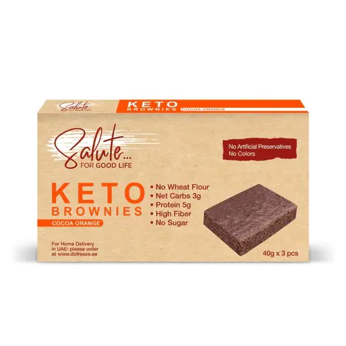 Keto Chocolate Orange Brownie - Salute