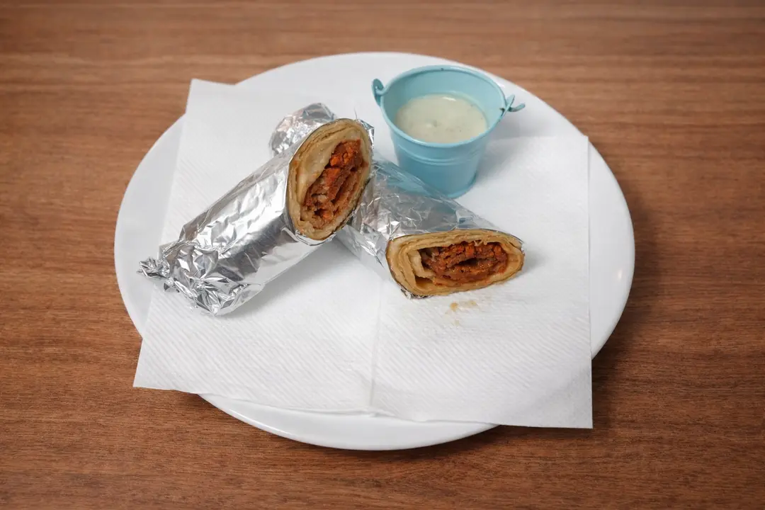 Seekh Kebab Garlic Mayo Roll