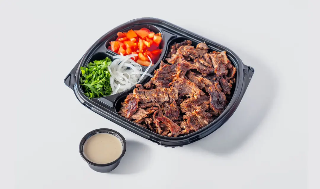 Meat shawarma plate