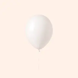 White Helium balloon