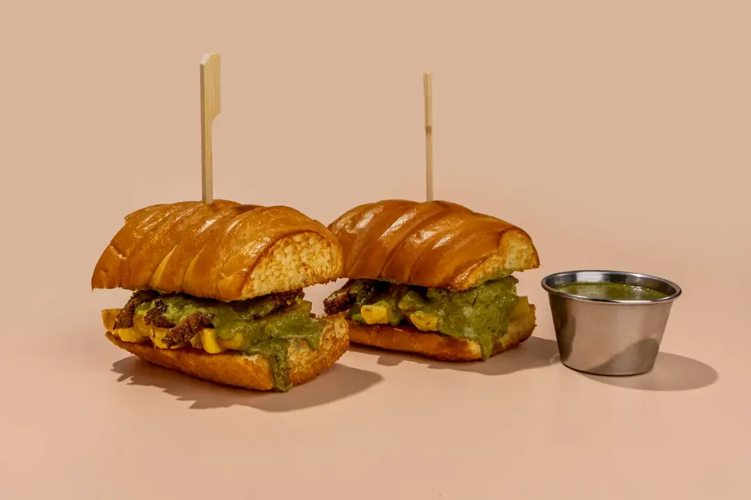 Entrecote steak sandwich