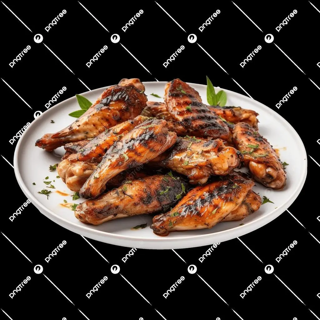 أجنحة دجاج مشوية