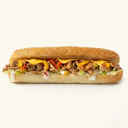 Beef fajita sandwich