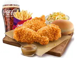 3 pcs Chickenjoy Spicy Combo Meal