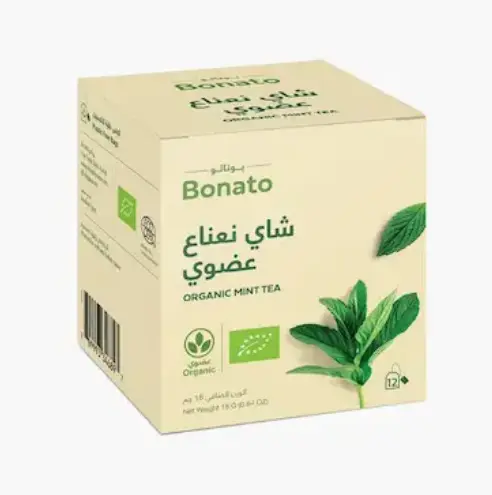 شاي نعناع عضوي ١٨جم بوناتو
