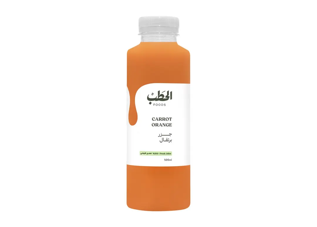 الحطب عصير جزر وبرتقال 1لتر