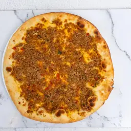 Meat with Cheddar Cheese and Dough