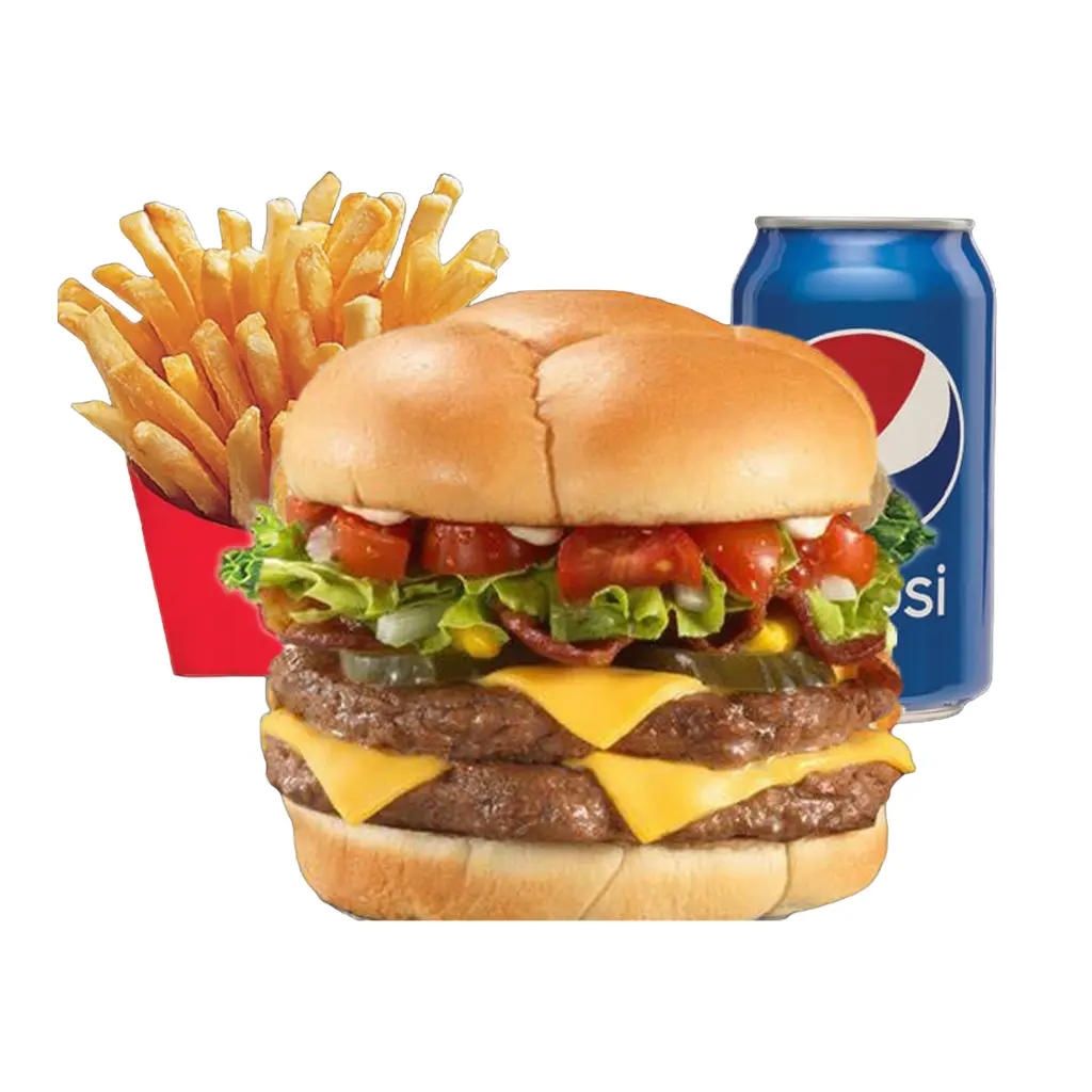 Double Beef Burger Meal