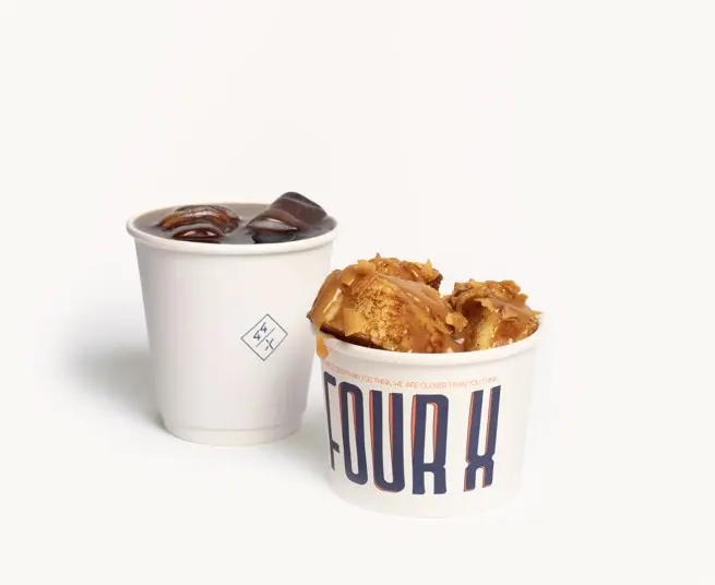 Small Caramel French Toast Cup with Small Hot Drip Coffee