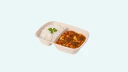 White Beans stew meat with Rice