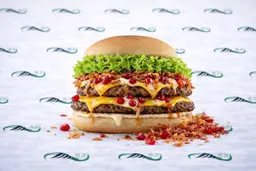 Signature Zanjbeel Beef with Pomegranate Molasses Burger