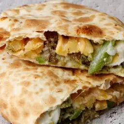 Chicken Awsal Pie with Labneh and Cheese