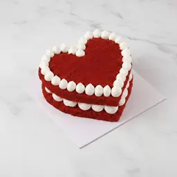 Red Velvet Heart Cake