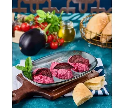 متبل باذنجان بالشمندر