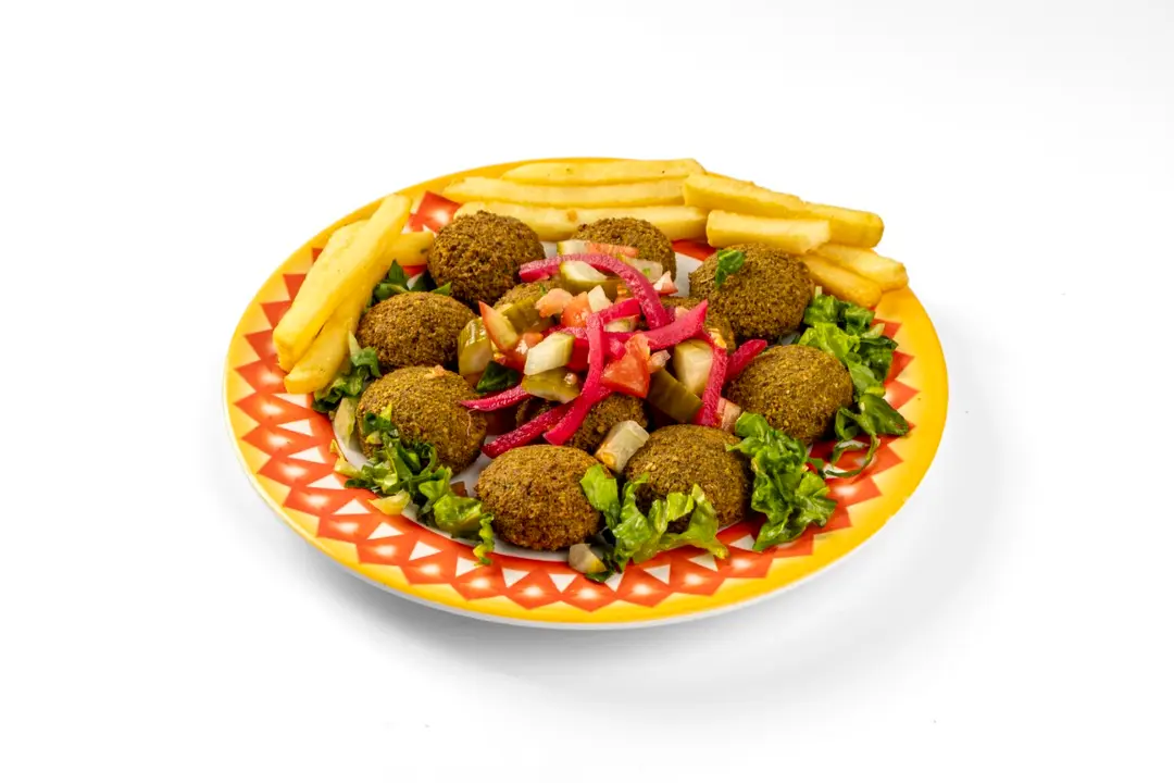 صحن فلافل عادي مشكل 10 حبات