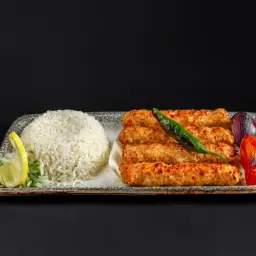 كباب دجاج مع الارز