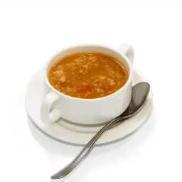 شوربة الدجاج الحارة والحامضة