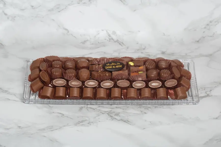 Large Rectangular Chocolate Tray With Crystals