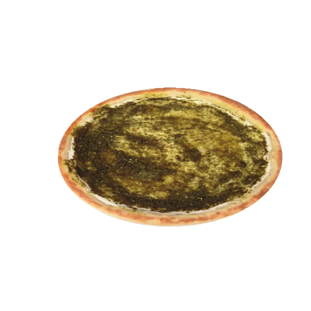 Cheese, Labneh, and Zaatar Pizza