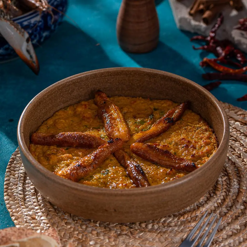 Roe Casserole with Curry