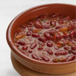 صحن فاصولياء مع البيض