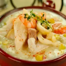 Seafood Casserole with Cream