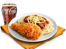 1-pc Chickenjoy Spicy with Spaghetti Meal