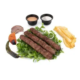 صحن كباب لحم 3 اسياخ.
