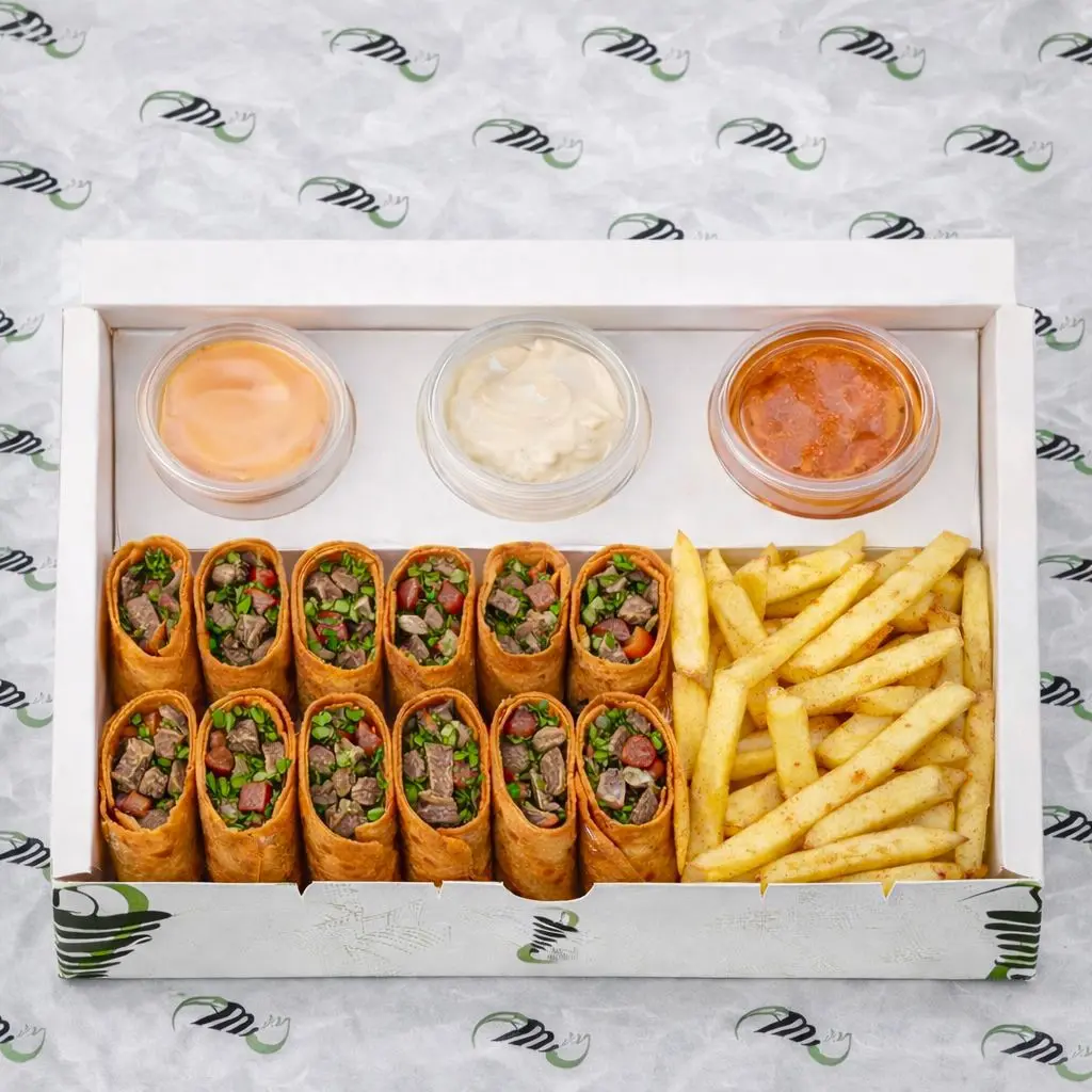 Jumbo Arabic Meat Shawarma Plate Red Saj