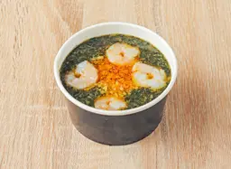 Molokhia with shrimp