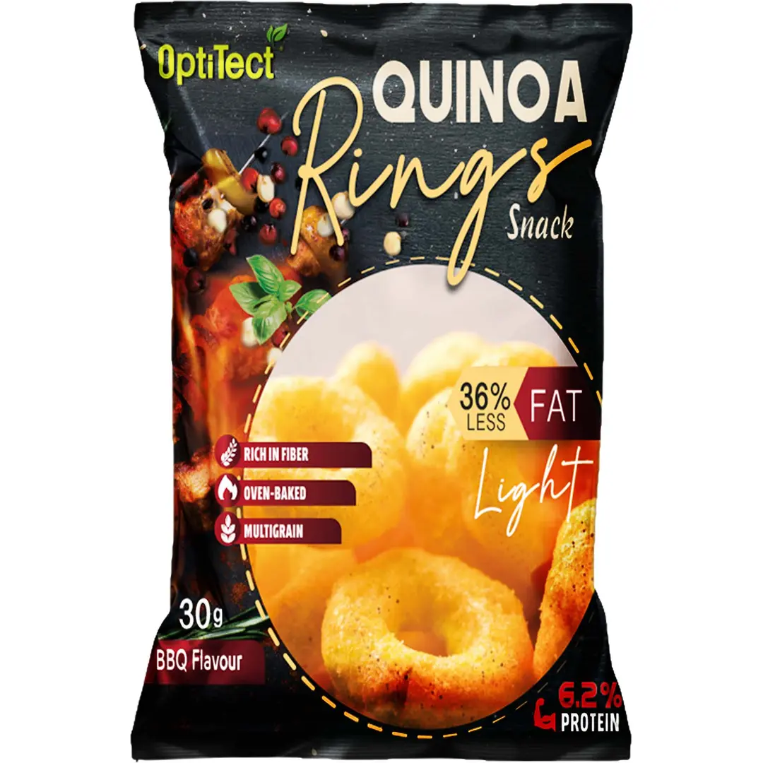 Optitect Quinoa Rings Snack Barbecue 30 Gm