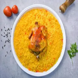 دجاج مندي حساوي مع أرز مندي حساوي