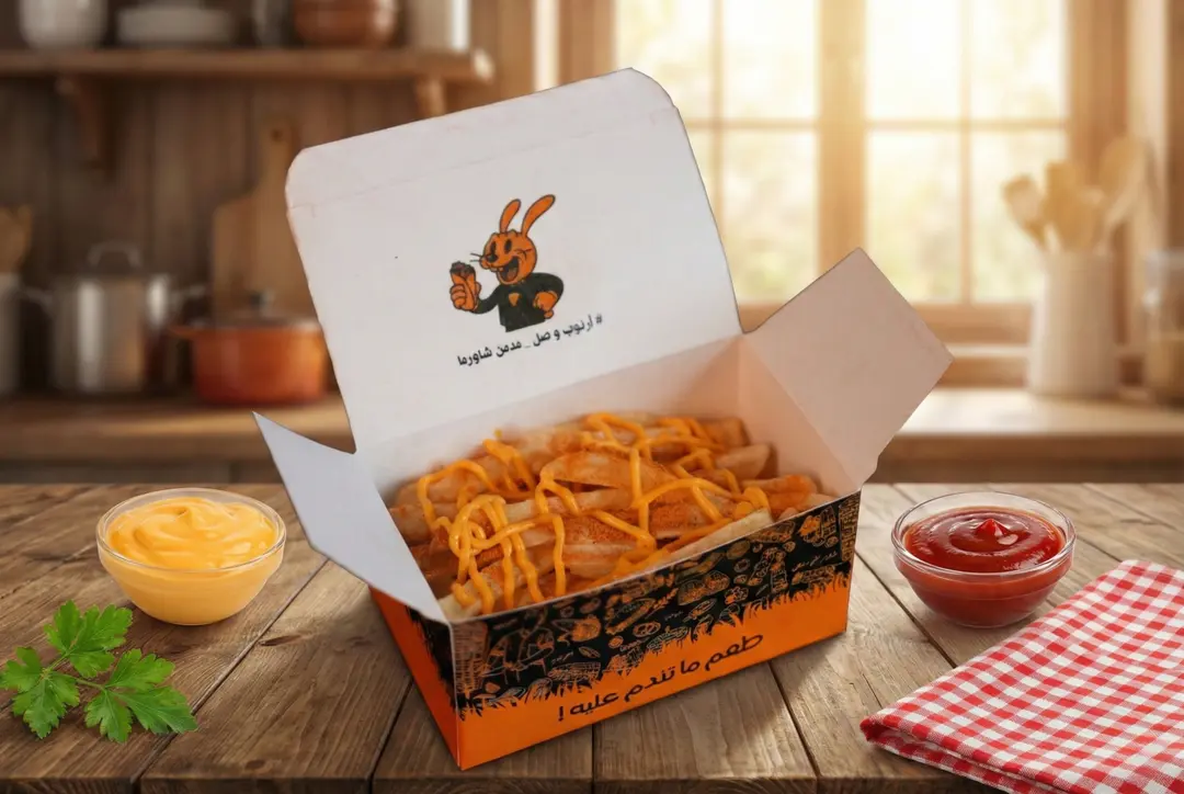 بطاطس مقلية بصوص الشيدر