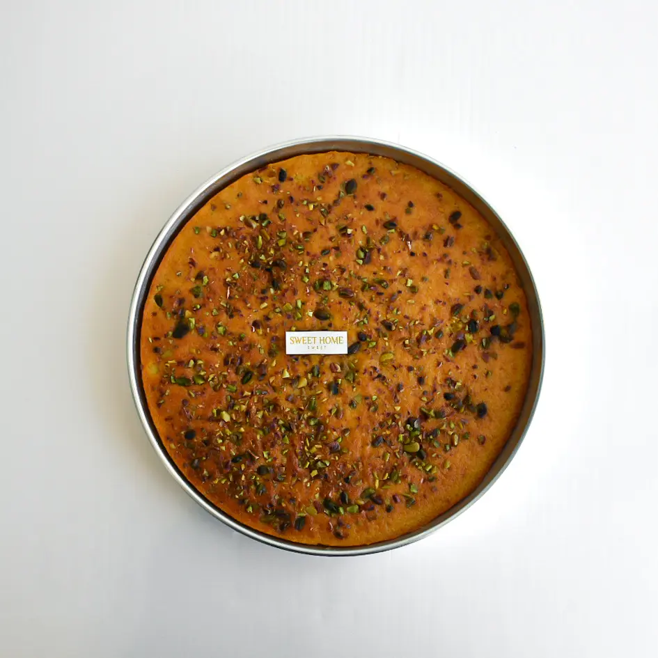 Basbousa with Pistachios
