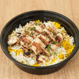 كباب دجاج مع الأرز
