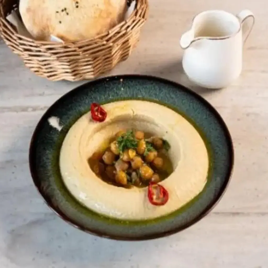 حمص ناعم بالطحينة