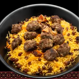 كباب لحم بقري مع الرز