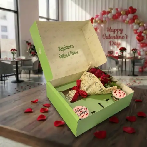 Valentine Cupcake and Roses Box