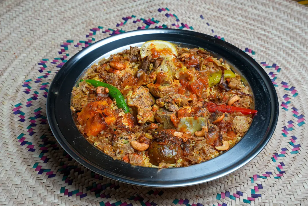 Camel Meat Kabsa (Portion)