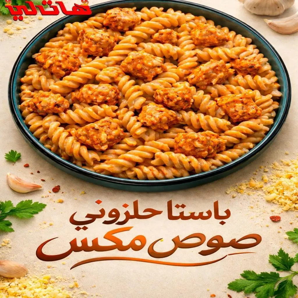 باستا حلزوني مع الصوص المكس
