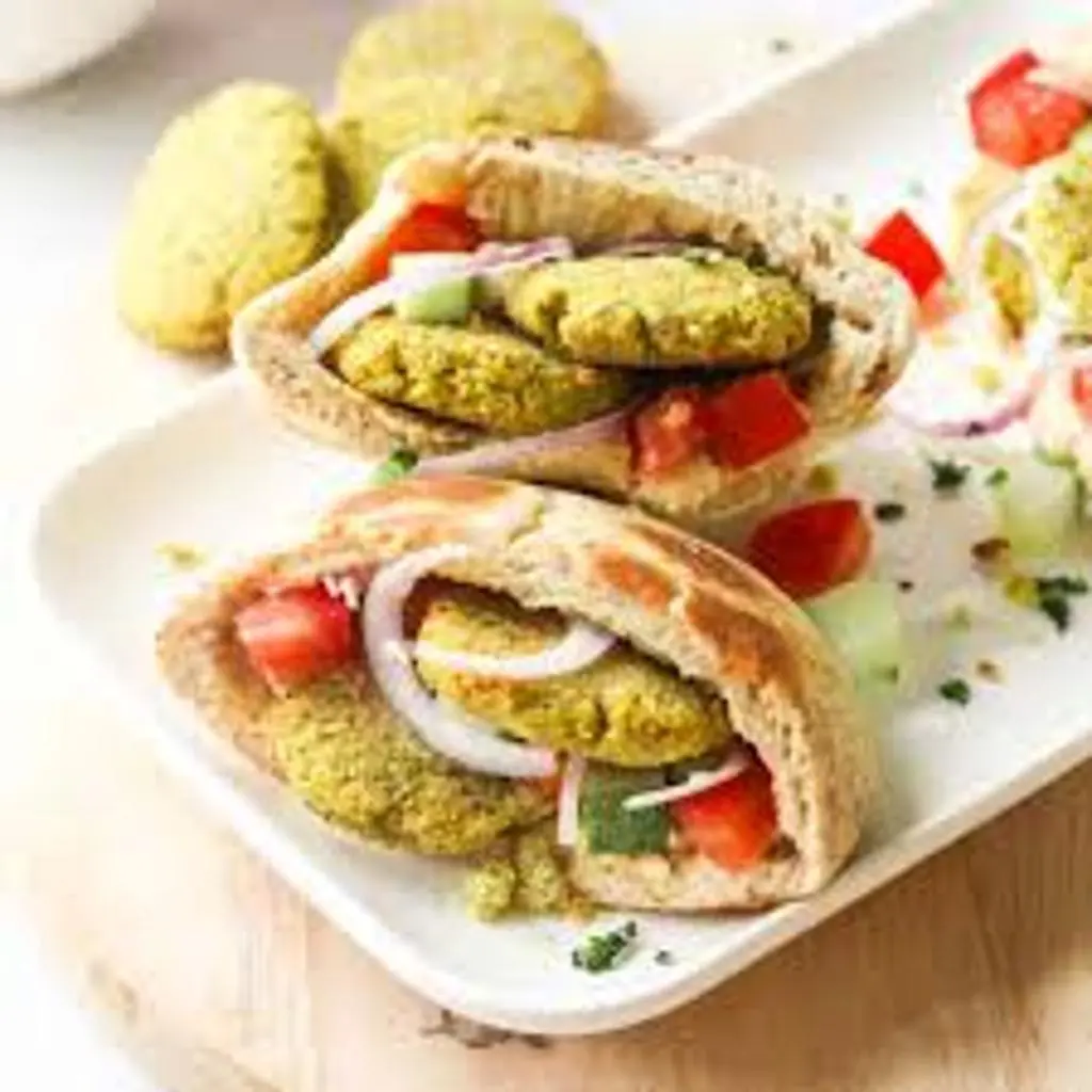 Falafel Hummus Eggs Sandwich