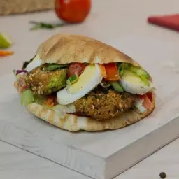 Falafel Sandwich with Egg