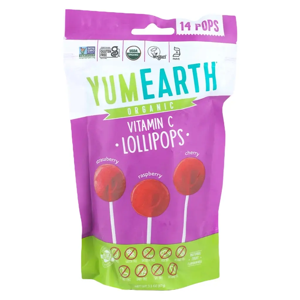 Yum Earth Organic Fruit Lollipops with Vitamin C