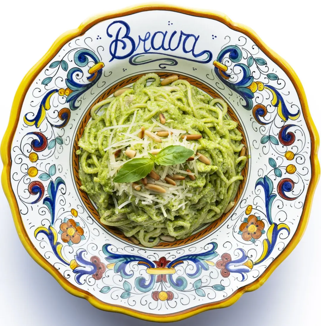 Spaghetti Pesto e Pollo