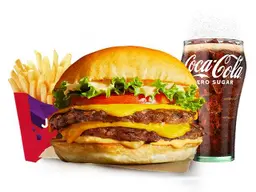 Jolliburger Deluxe Double Patty Meal
