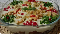 فته شاميه بالمكسرات