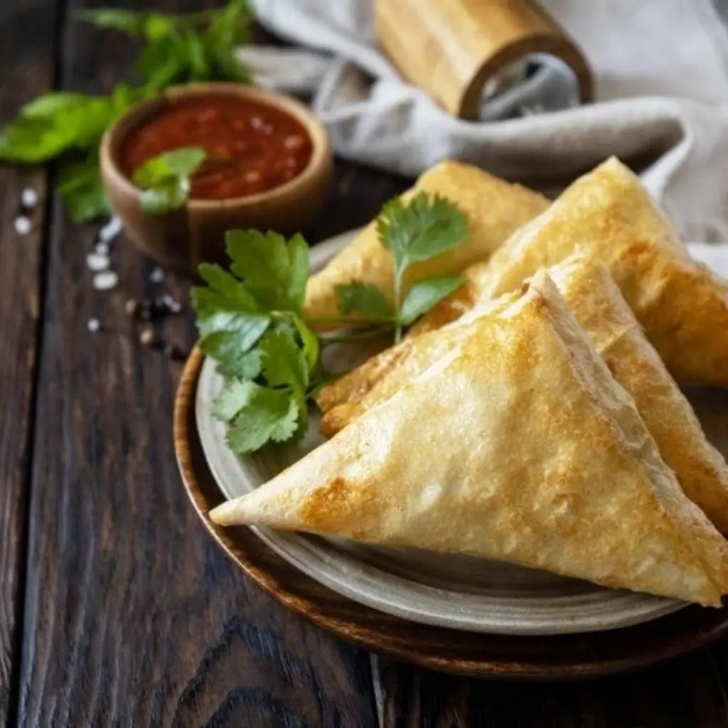 Meat and Cheese Samosa