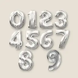 Numbers Helium Balloons